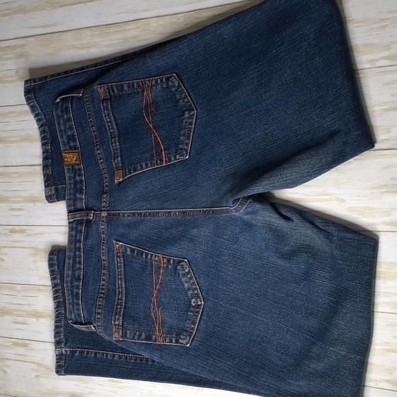 Aura Denim - Aura Women's Western Bootcut Blue Jeans Size 8 Short WUT74TD